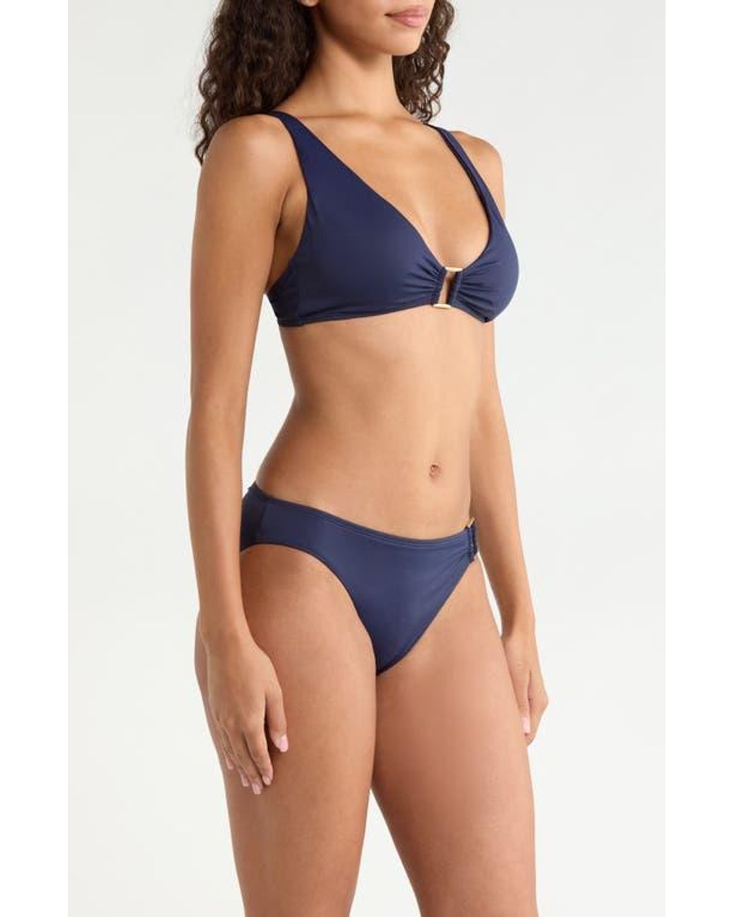 Ralph Lauren Blue Ring Bikini Top
