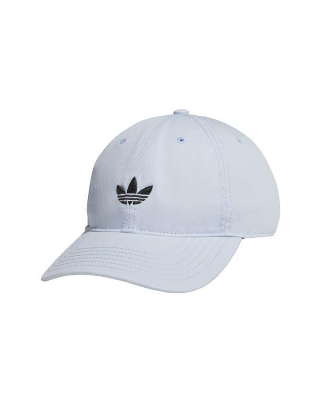 adidas Trefoil Adjustable 6-Panel Baseball Cap in Blue for Men | Lyst