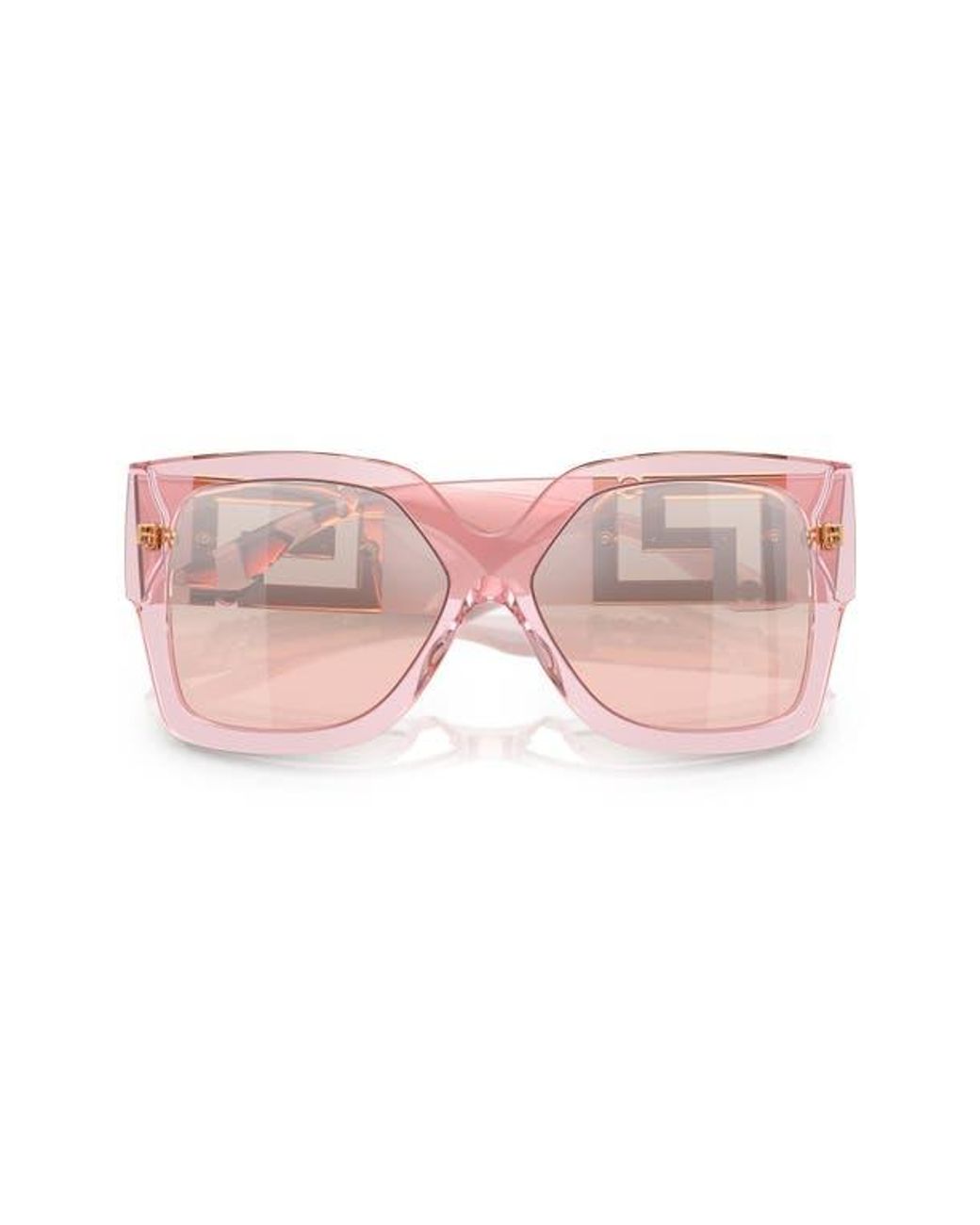 Versace Pink 59Mm Rectangular Sunglasses