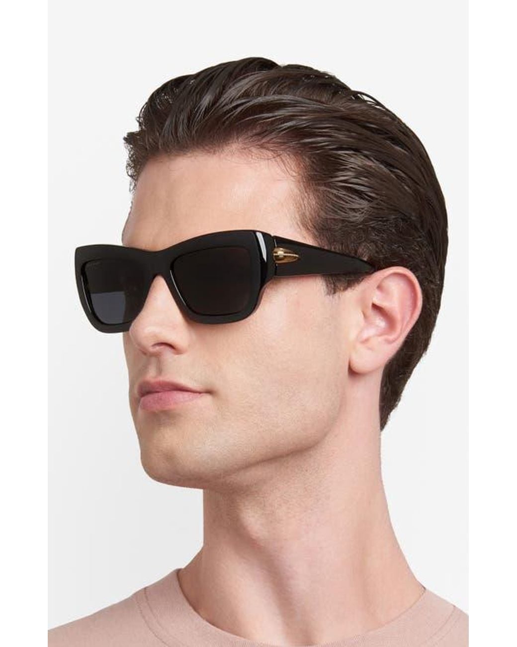 Etro Black 56Mm Rectangular Sunglasses