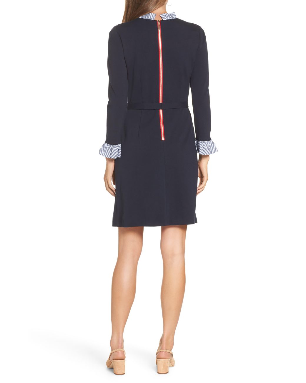 1901 ruffle sleeve dress