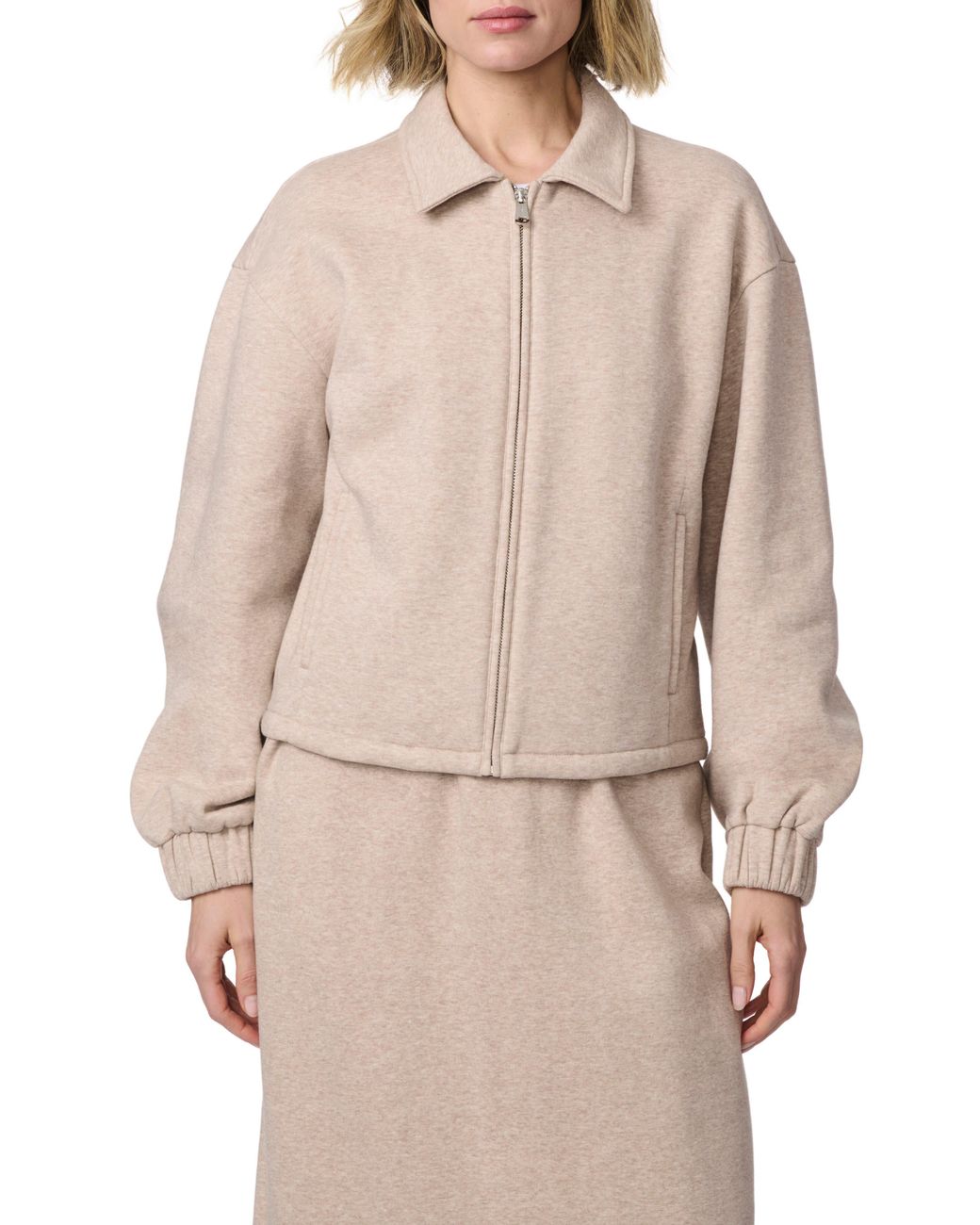 Bernardo Natural Knit Fleece Jacket
