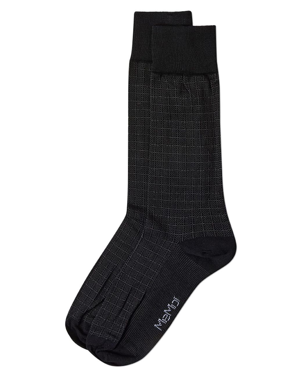 Memoi Black Assorted 3-Pack Dress Socks for men