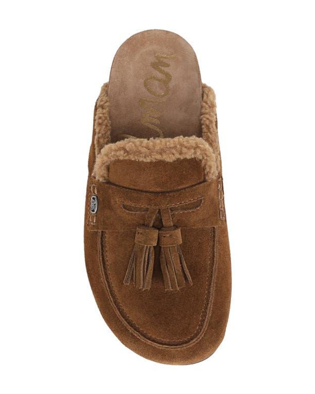 Sam Edelman Brown Astrid Genuine Shearling Lined Mule