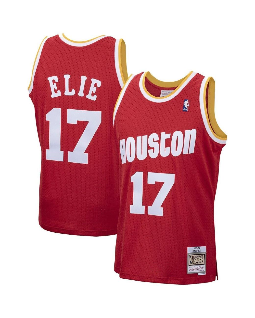 Mitchell & Ness Mario Elie Houston Rockets 199394 Hardwood Classics