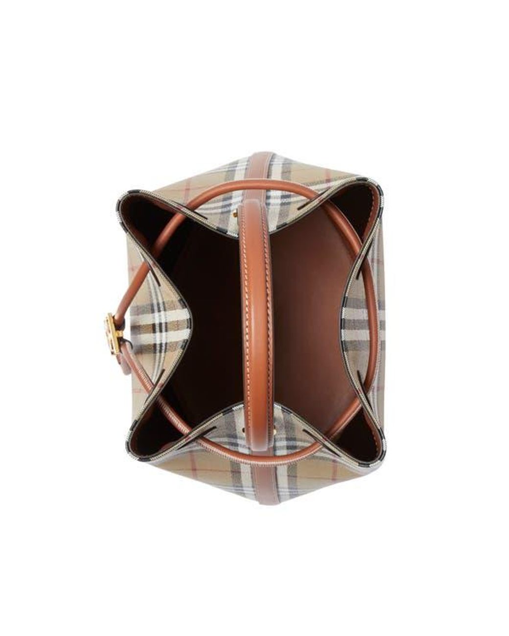 Burberry Brown Small Tb Bucket Bag