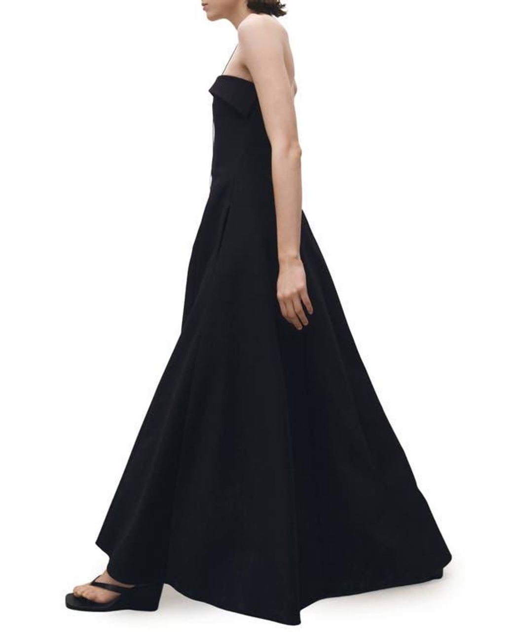 princess polly baby blue dress Soloiste black strapless cocktail dress - body con