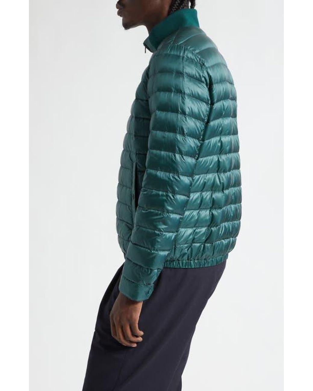 Herno Green Ultralight Nylon Down Jacket for men
