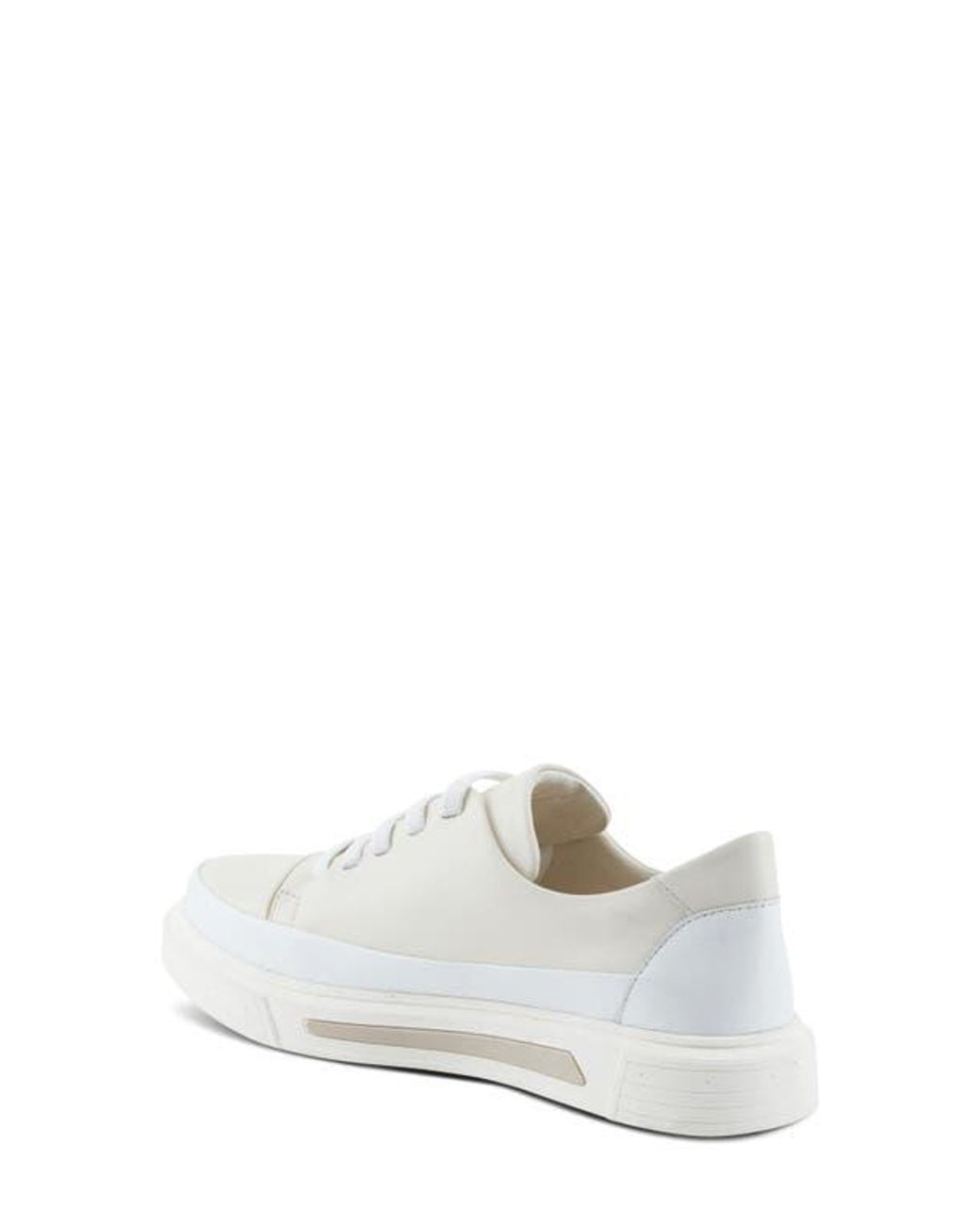 Spring Step White Dune Platform Sneaker