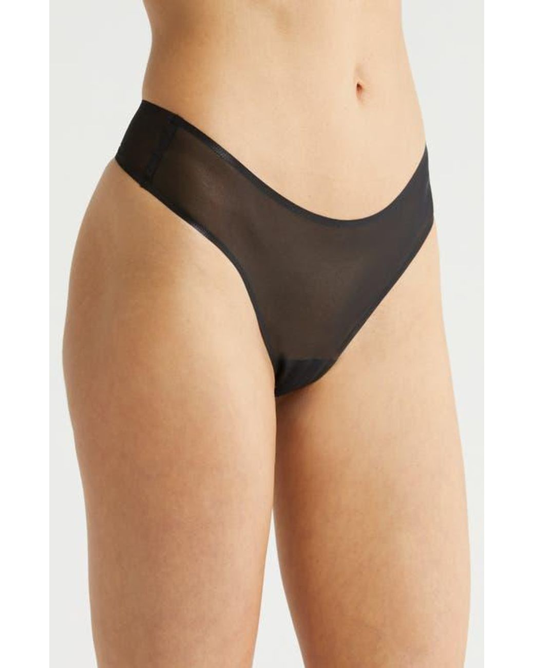 Commando Black Chic Mesh Thong