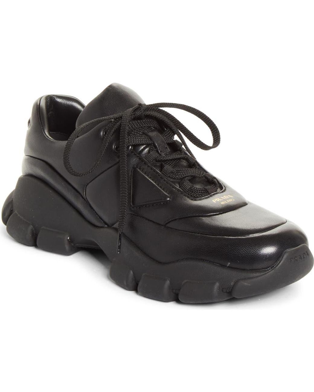 Prada Black Monolith Athletic Sneaker
