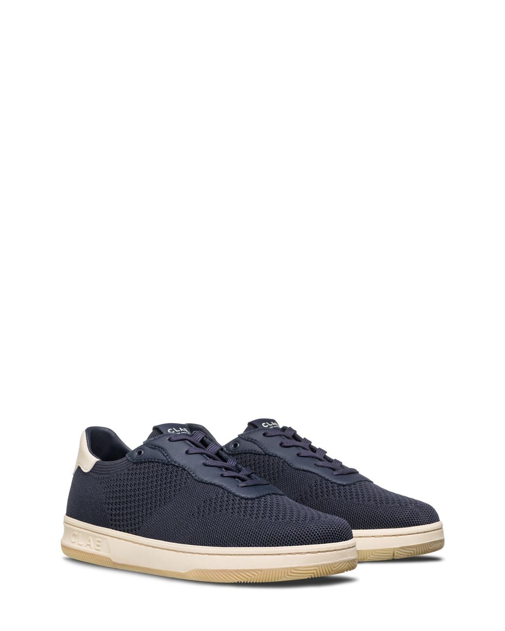 CLAE Blue Malone Knit Low Top Sneaker for men
