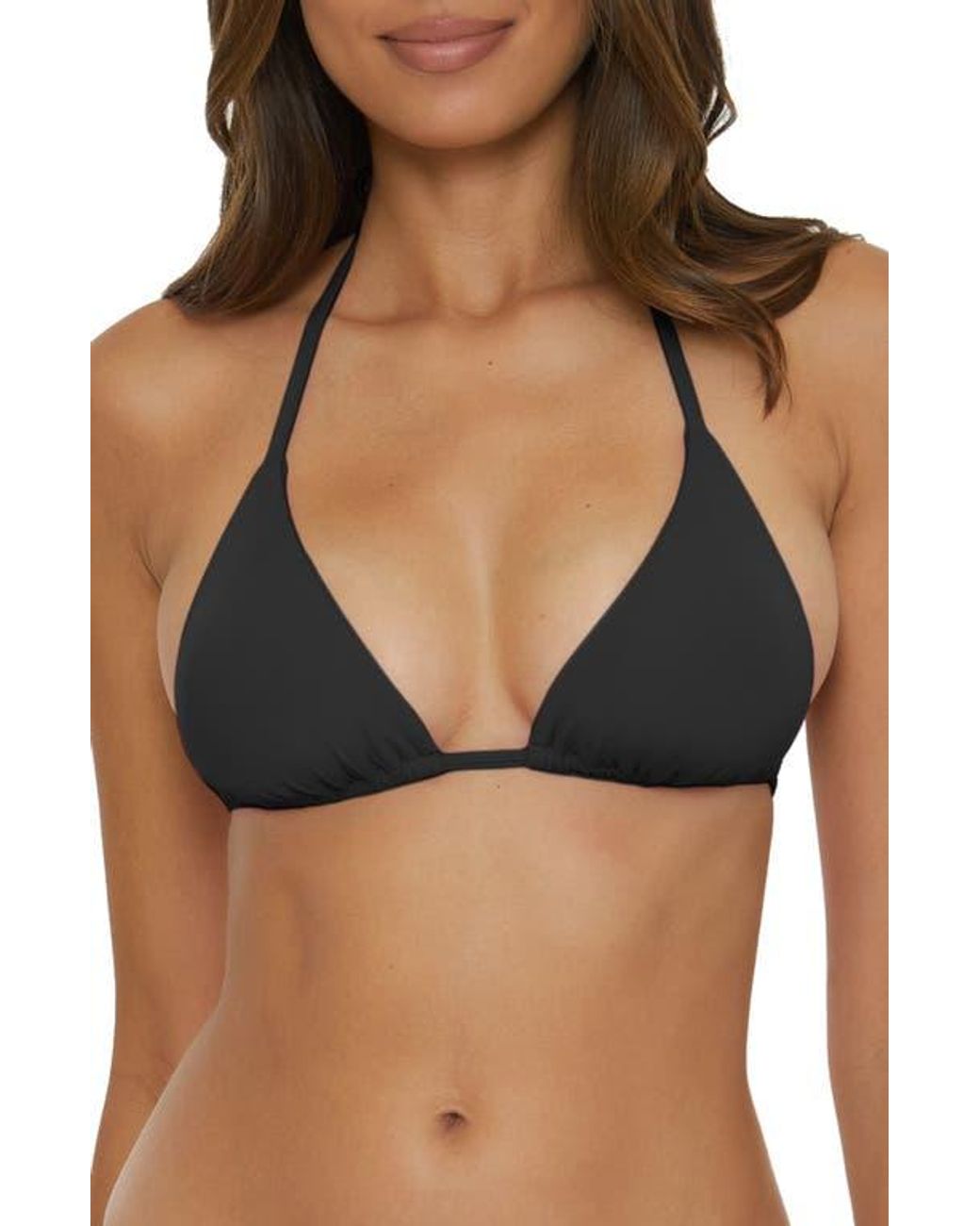 Becca Black Color Code Triangle Bikini Top