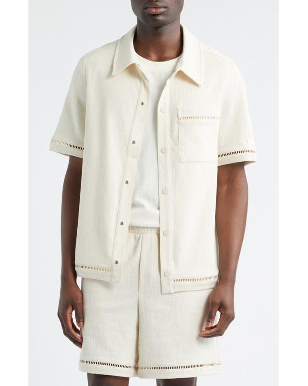 Ugg Natural Devyn Short Sleeve Shirt for men