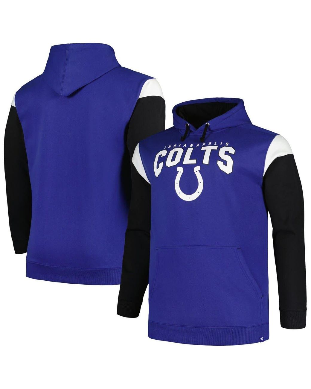 Indianapolis Colts Big & Tall Pullover Hoodie - Royal/White