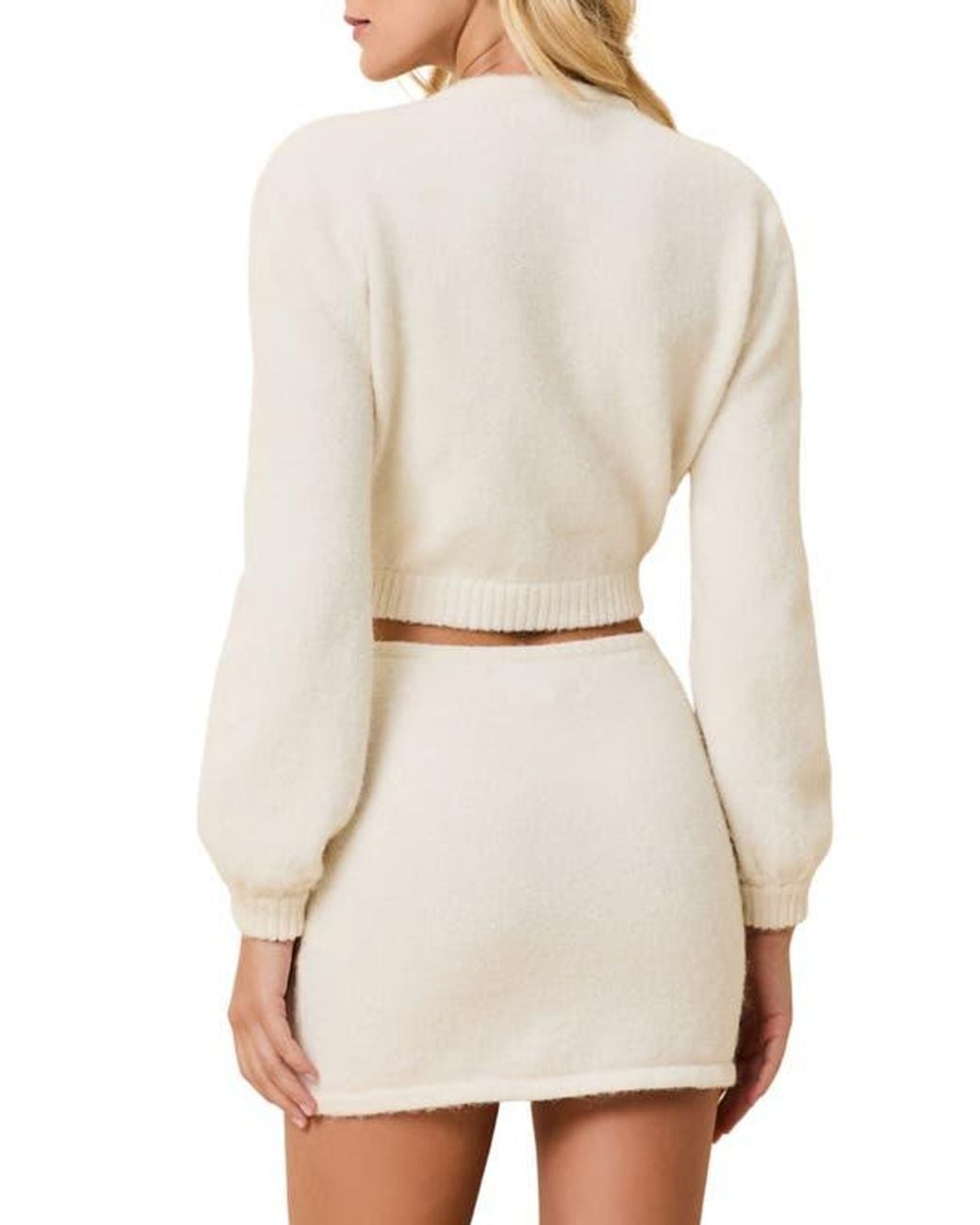 Solid & Striped Natural Lynette Crop Cardigan