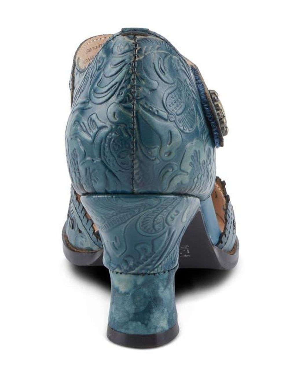 Spring Step Blue Visioniary Ankle Strap Pump