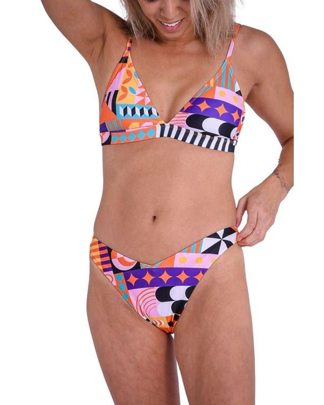 OOSC Pink Endless Summer V-Cut Bikini Bottoms