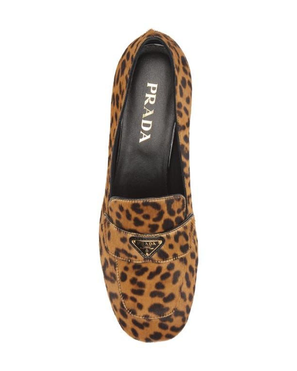 スリッポン PRADA PRINTED CALF HAIR SLIPPERS Prada Printed slide sandals for Women - Animal Printed in