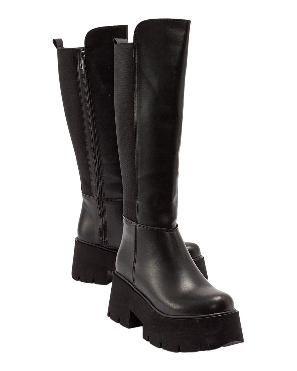 Prologue Shoes Black Solo Platform Boot