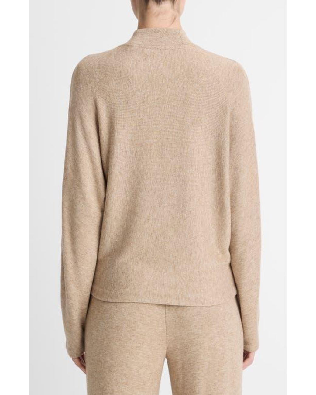 Vince Natural Mock Neck Sweater