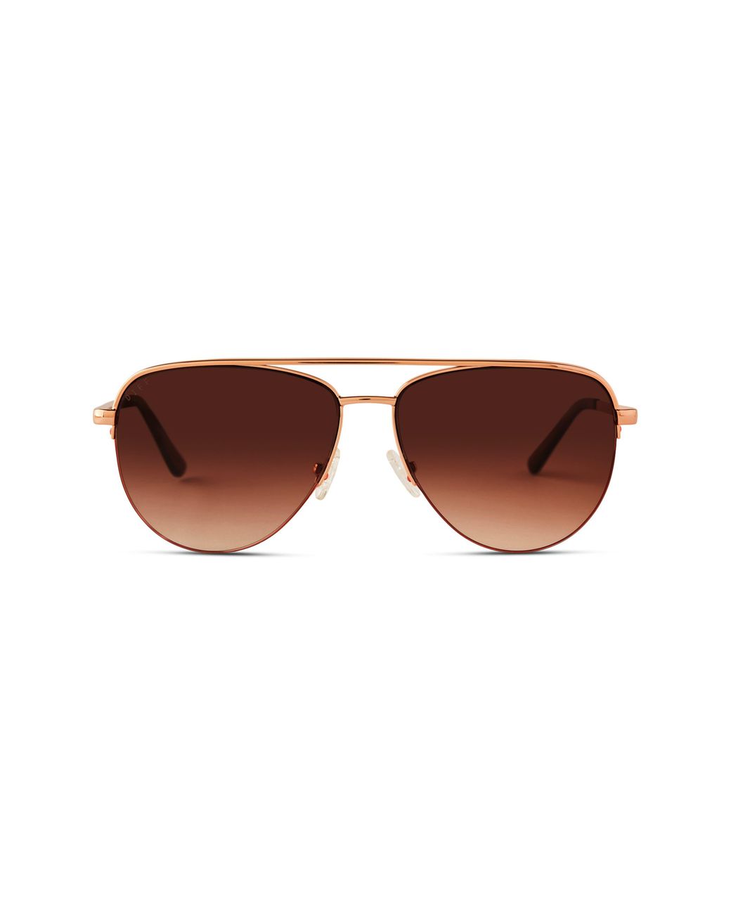 DIFF Tate 59mm Gradient Aviator Sunglasses in Brown Lyst