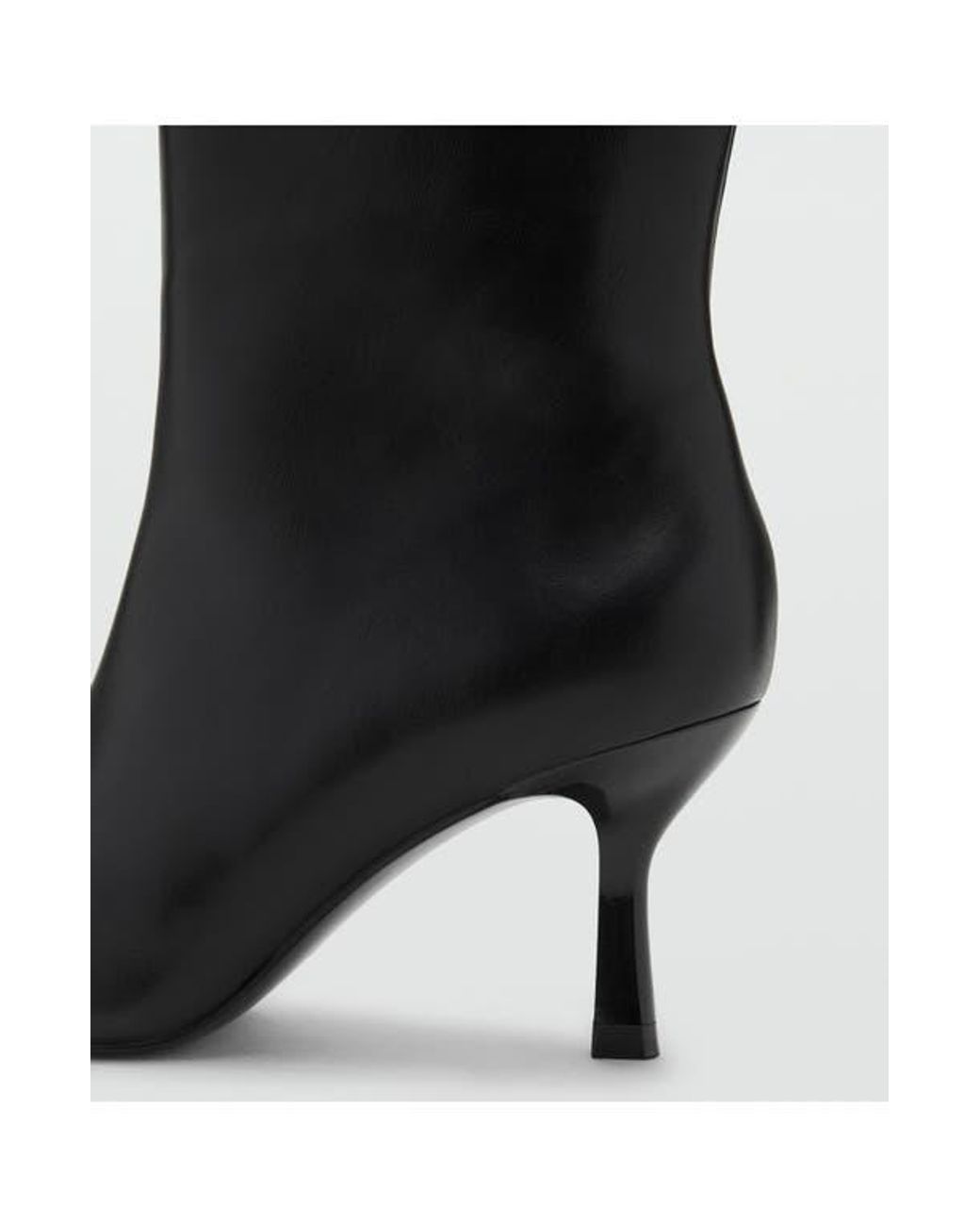 Mango Black Knee High Boot