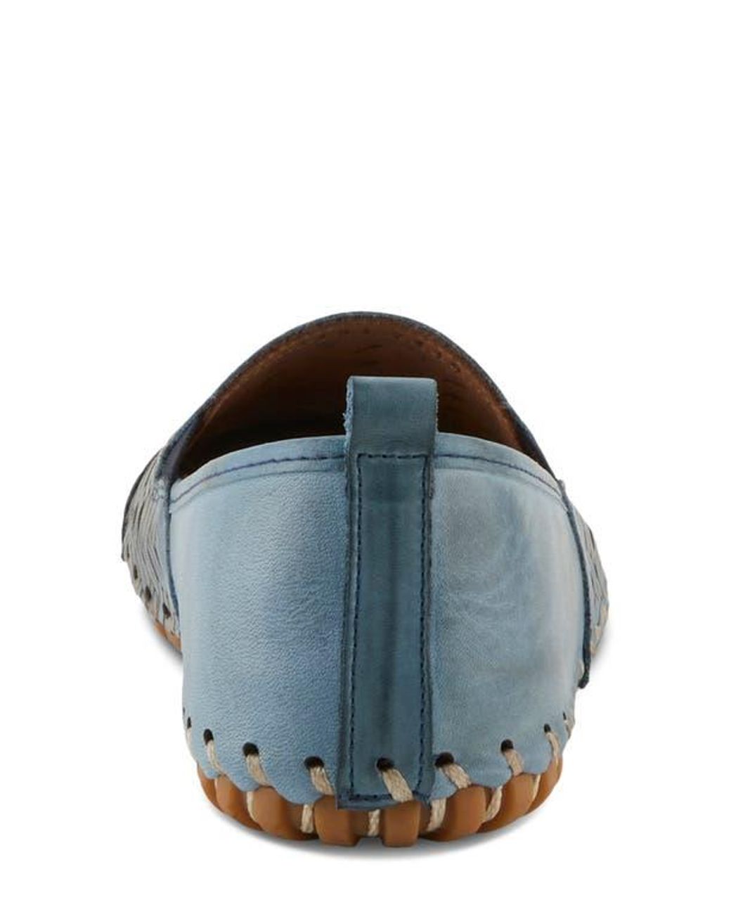 Spring Step Blue Kapri Flat