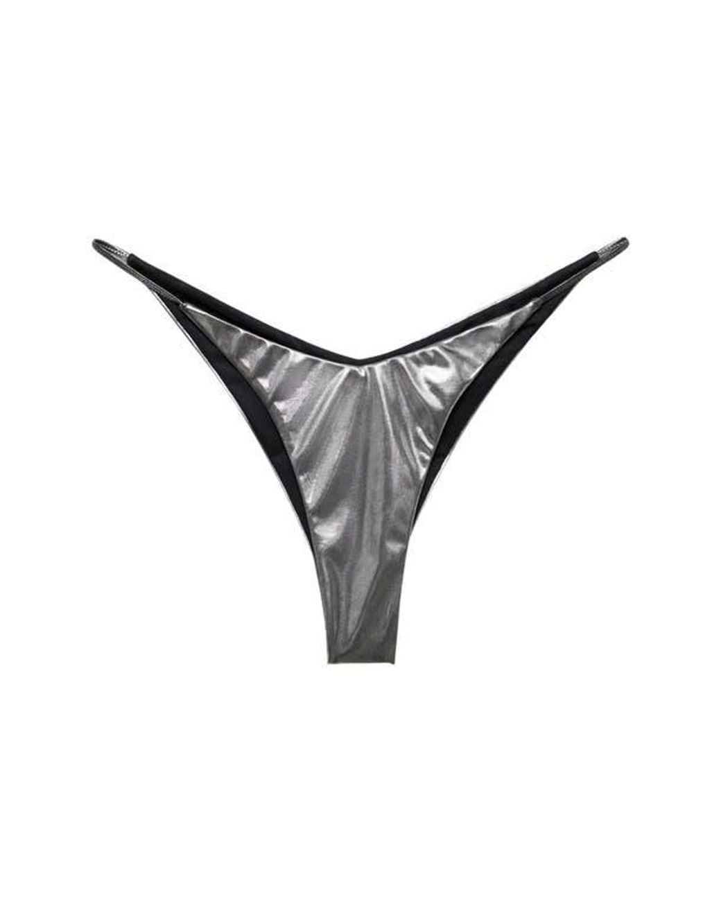 Mango Metallic Bikini Bottoms