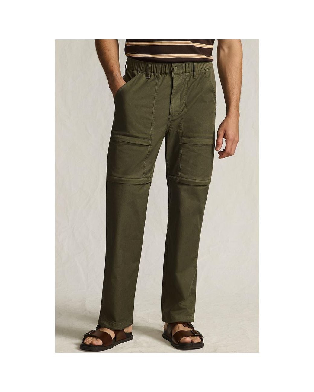 Lands' End Green Zip Off Pant for men