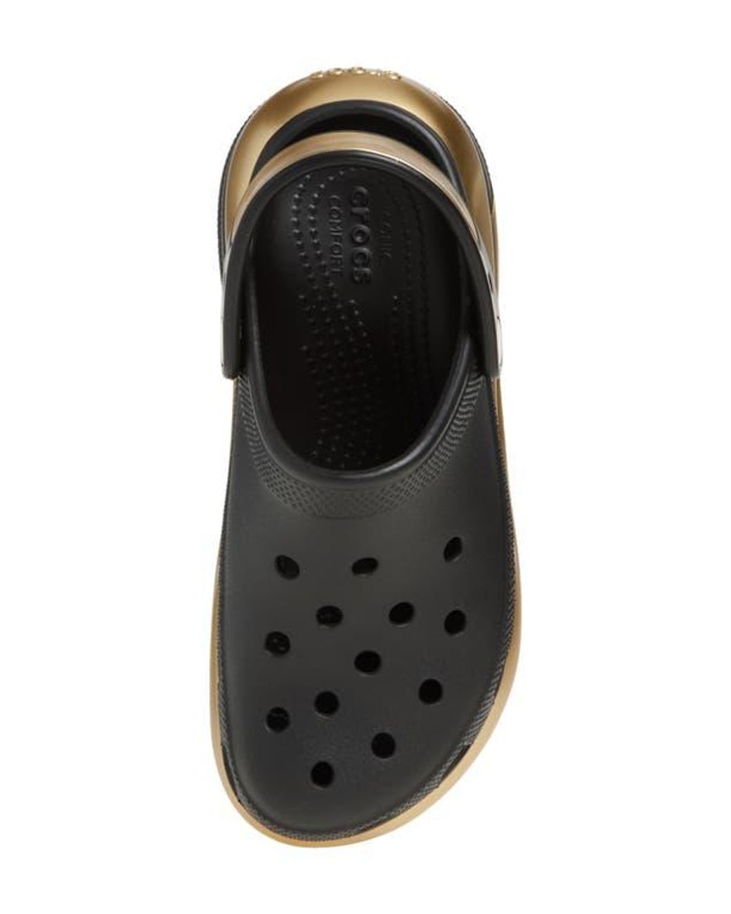 Crocs™ Mega Crush Metallic Detail Clog in Black | Lyst