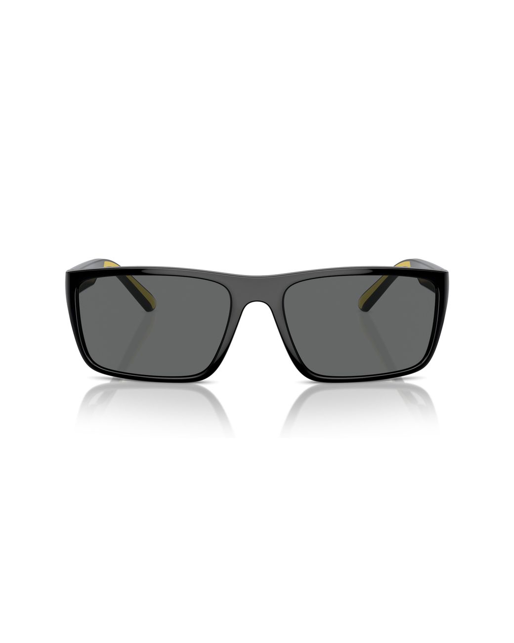 Scuderia Ferrari Black 59Mm Rectangular Sunglasses for men