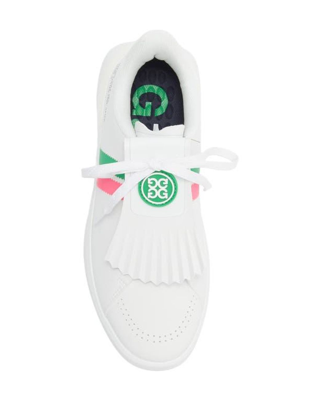 G/FORE Gallivan2R Debossed Heart G's Kiltie Golf Shoe in White | Lyst