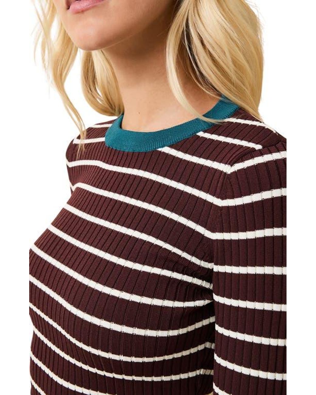 Solid & Striped Brown Dora Rib Crop Top