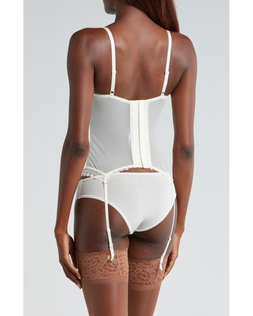Etam White Panama Underwire Basque