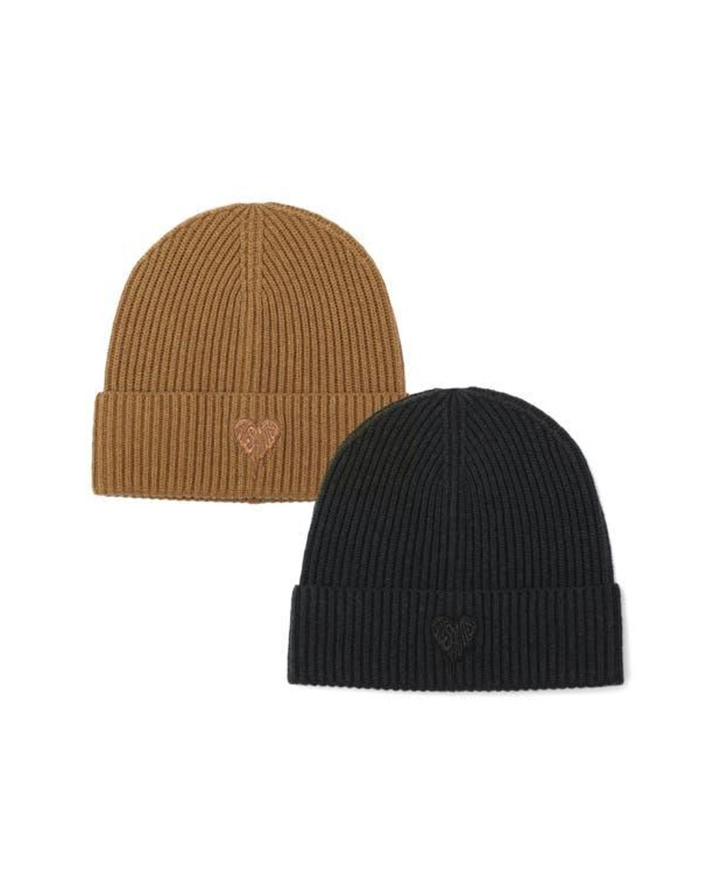 ALL SAINTS Heart Logo Rib Beanie, NWT. AllSaints Heart Logo Rib Beanie | Nordstromrack main image 3