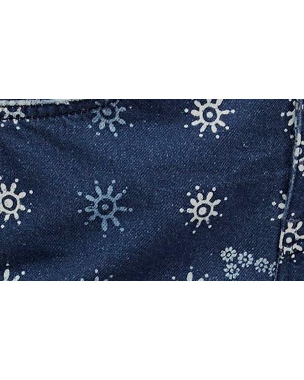 Free People Print Barrel Leg Jeans in Blue | Lyst