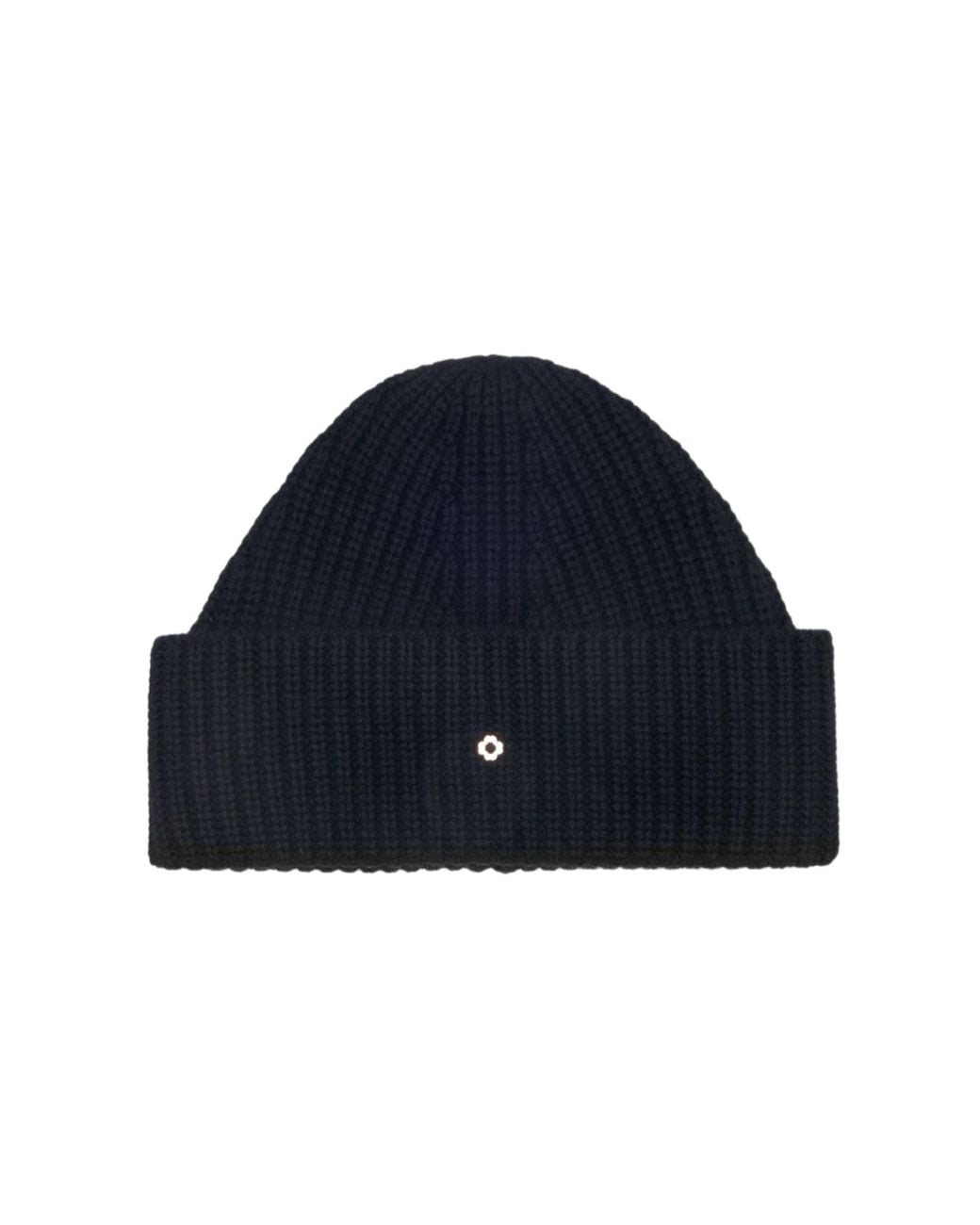 Maje Blue Wool And Cashmere Beanie