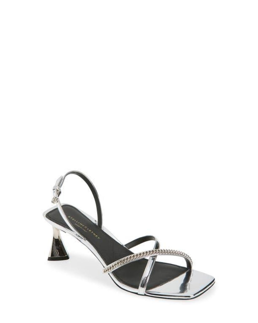 Stella McCartney White Elsa Slingback Sandal
