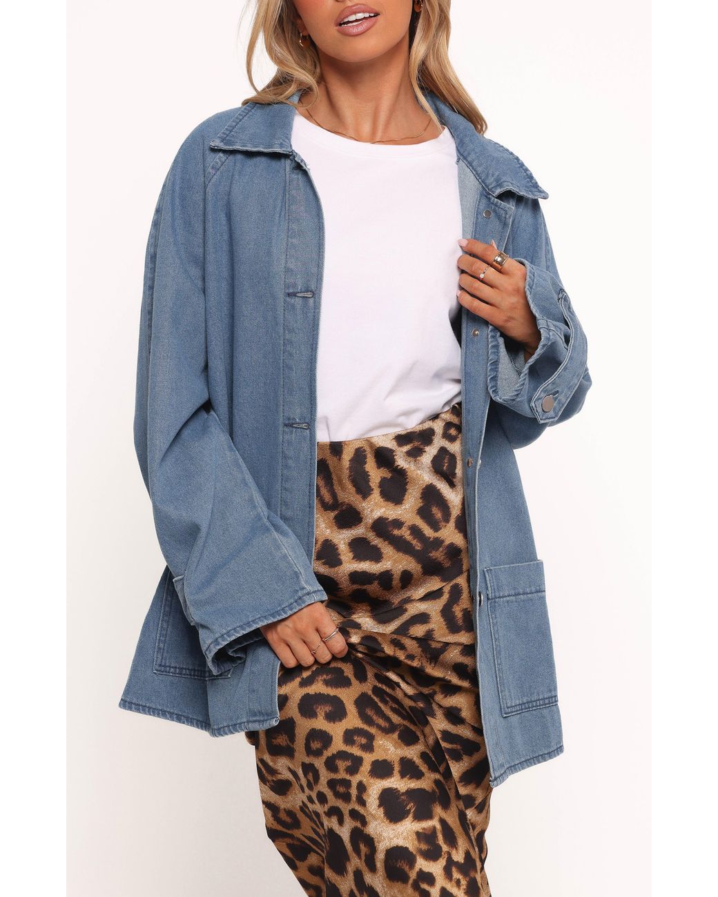 Petal & Pup Blue Novan Oversize Jacket
