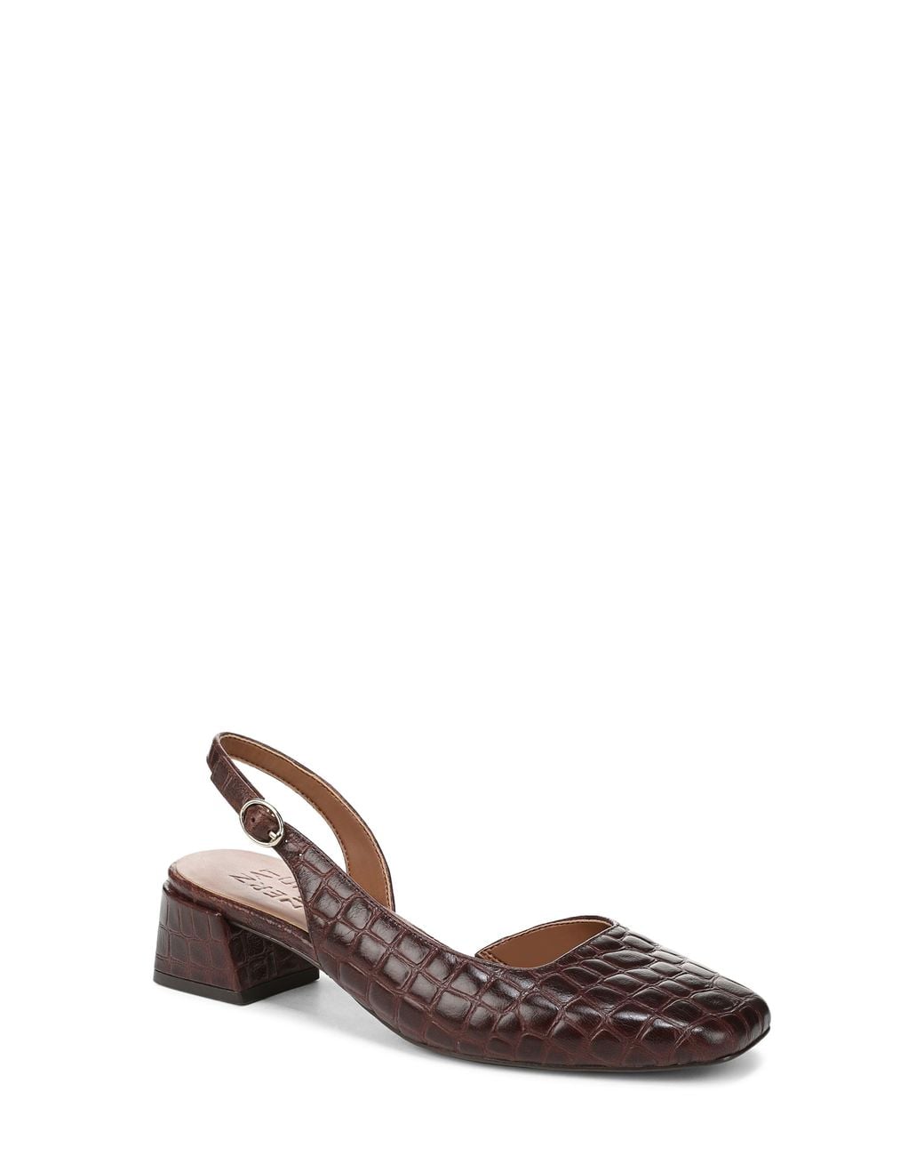 Naturalizer Brown Jayla Half D'Orsay Slingback Pump