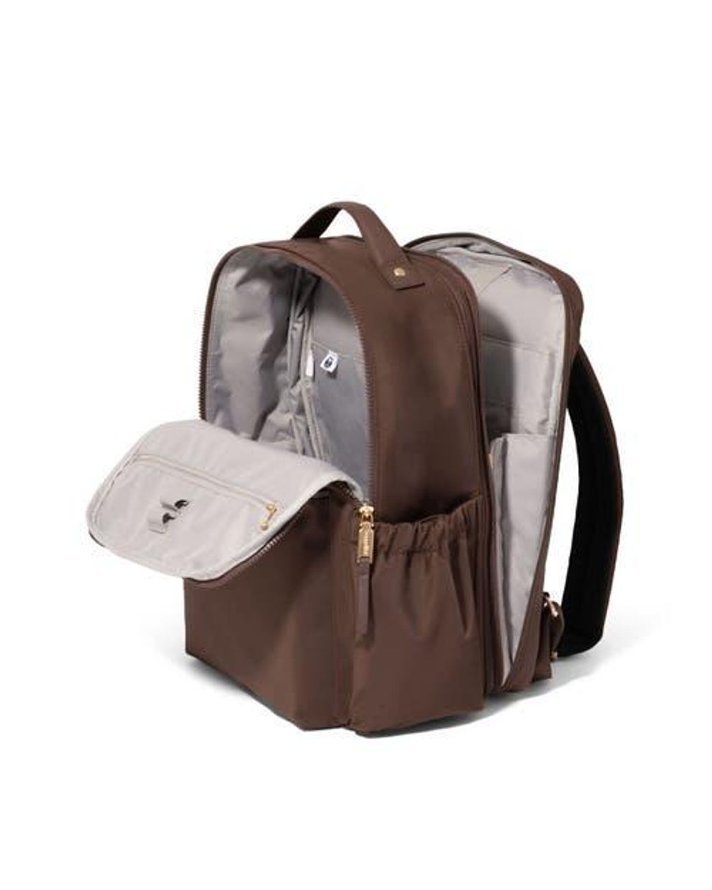 Baggallini Brown Tribeca Expandable Laptop Backpack