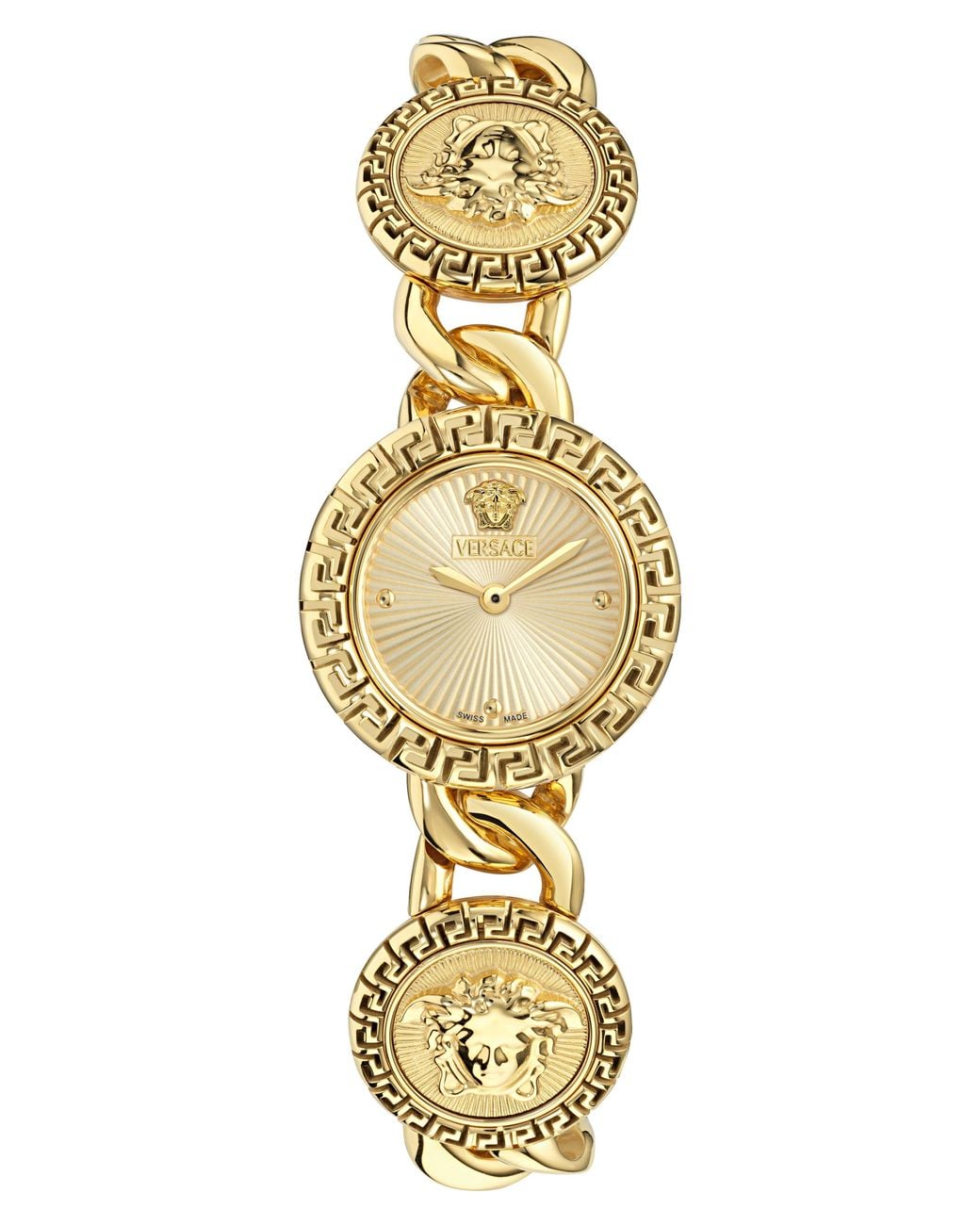 Versace Metallic La Greca Bracelet Watch, 28Mm