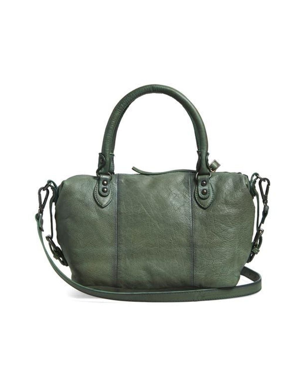 Free People Green We The Free Baby Emerson Leather Tote