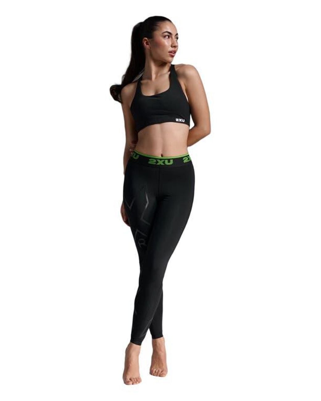 2xu Black Refresh Recovery Compression Tights