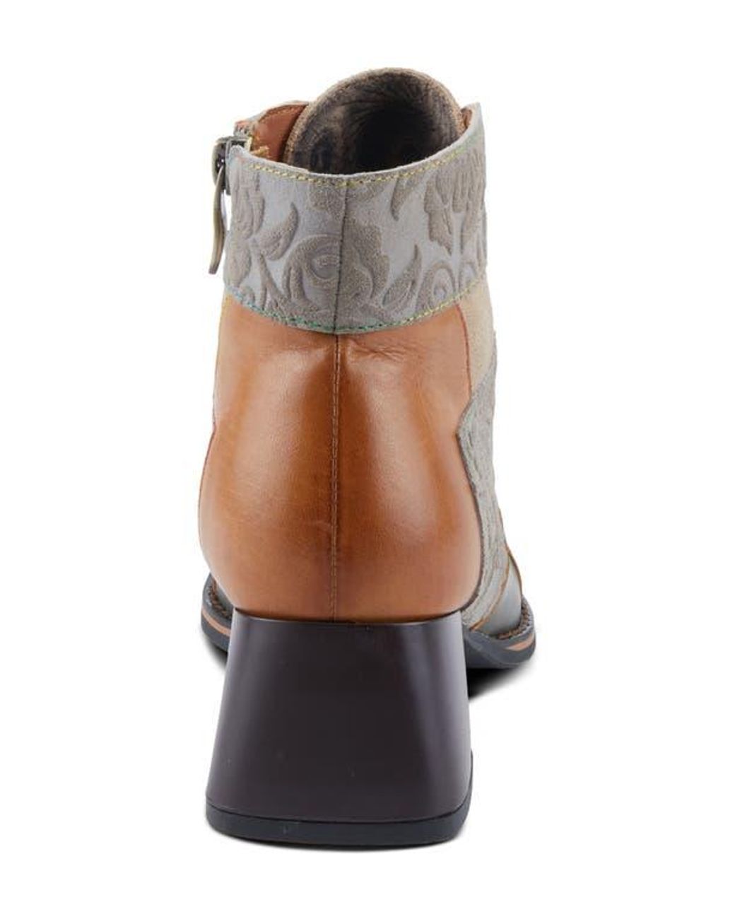 Spring Step Brown Copine Cap Toe Bootie