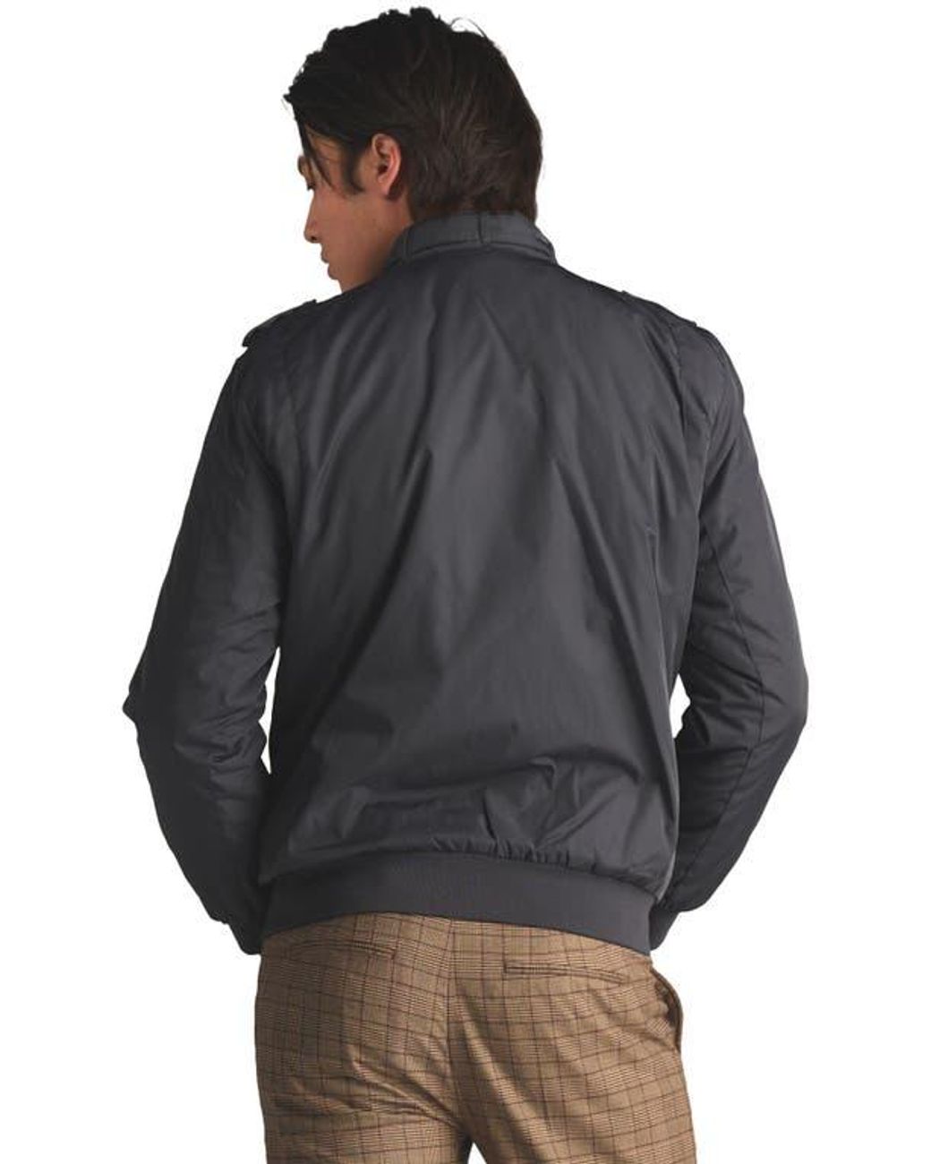 Members Only Heavy Iconic Racer Quilted Lining Jacket in Gray for Men ...