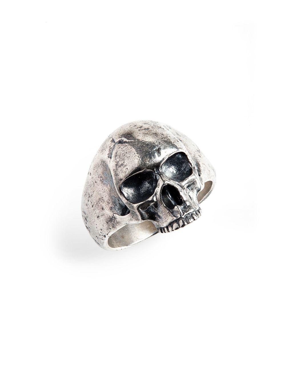 John Varvatos Metallic Skull Ring for men