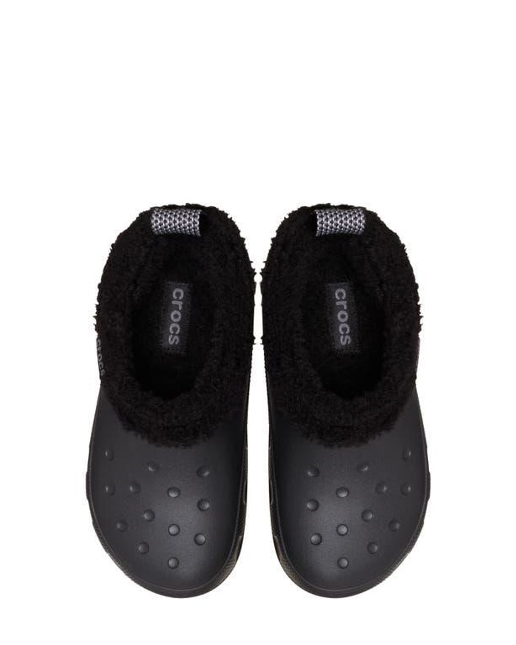 CROCSTM Black Classic Fleece Lined Shorty Clog