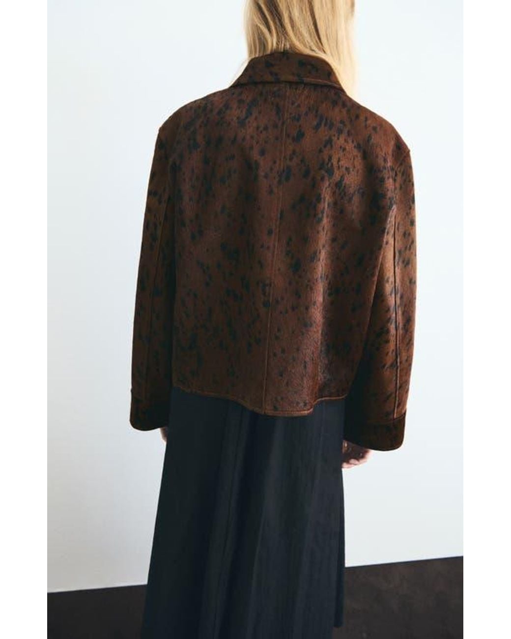 Mango Brown Leather Jacket